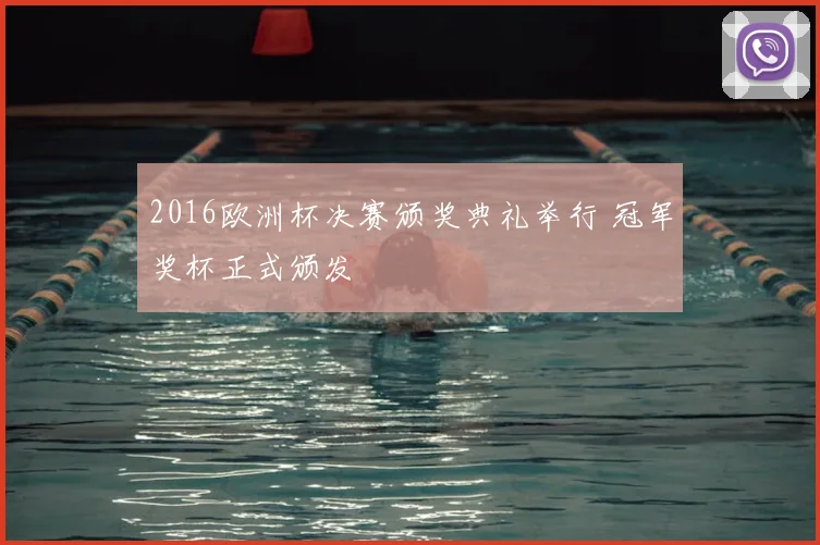 2016欧洲杯决赛颁奖典礼举行 冠军奖杯正式颁发